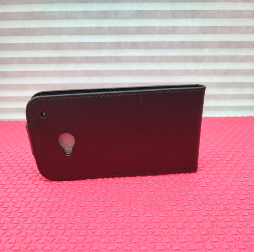Custodia flip htc one - m7, nera